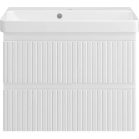 Тумба под раковину Brevita Victory VIC-09070-0102Я 66 см, подвесная, белый матовый