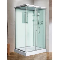 Душевая кабина WeltWasser Laine 1212 10000003275 120x90x217 см, с крышей, низкий поддон, профиль матовый хром, стекло прозрачное