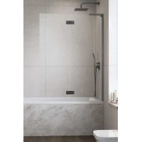 Шторка на ванну Radaway Essenza 8 SL Brushed GunMetal PND II 140 Right 10500140-92-01R 140 см R, профиль оружейная сталь матовый, стекло прозрачное