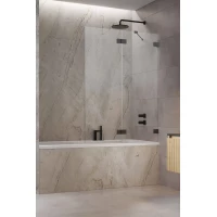 Шторка для ванны Radaway Essenza Pro Brushed GunMetal PND II 110 Right 10102110-92-01R прозрачное