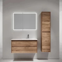 Комплект мебели Sancos Marmi 2.0 MR2.0100RECH + CN7015 + MI100ECH 101 см R, подвесной, дуб чарльстон