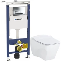 Комплект подвесной унитаз Creavit Bull BL320-11CB00E-0000 + KC0603.01.0000E + система инсталляции Geberit 458.125.21.1