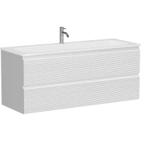 Тумба под раковину Sancos Folk FL120W 119,5 см, подвесная, белый матовый