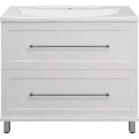 Тумба под раковину Misty Марта П-Мрт07100-011Пр 98,1 см, напольная, белый глянец