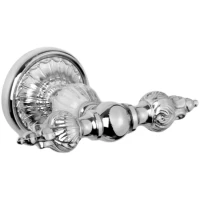 Крючок Tiffany World Murano TWMUBA104/OVTOcr двойной, для ванны, хром