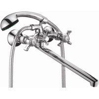Смеситель для ванны D-Lin D145807-F универсальный, с душевым гарнитуром, хром