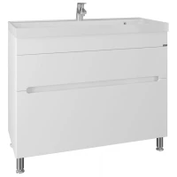 Тумба белый глянец 100 см Санта Лондон 224030