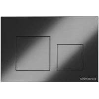 Кнопка смыва Ceramicanova Balance Square CN12-002GG для инсталляции, вороненая сталь