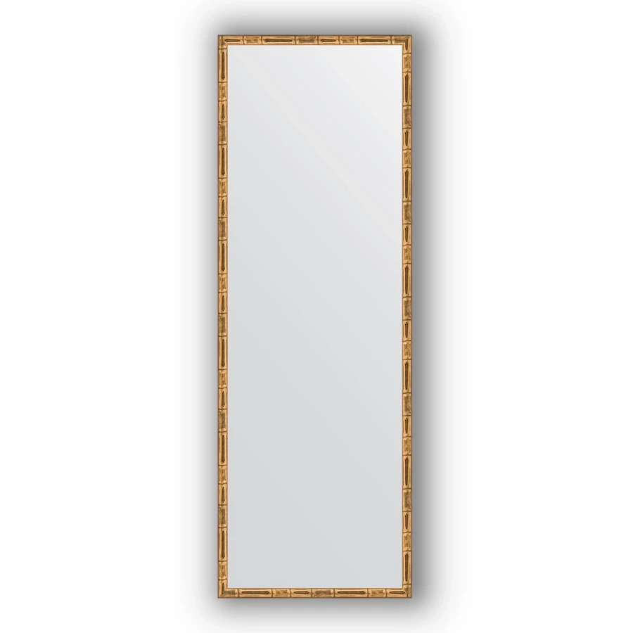 Зеркало 47x137 см золотой бамбук Evoform Definite BY 0712 зеркало evoform definite by 0711 47x137 см серебряный бамбук