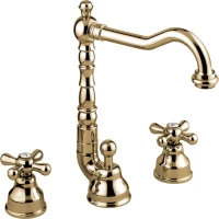 Смеситель для раковины Emmevi Deco Old 12643/BR с донным клапаном, бронза