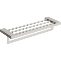 Полка для полотенец Boheme Qubic 10737-NB 60 см, никель матовый