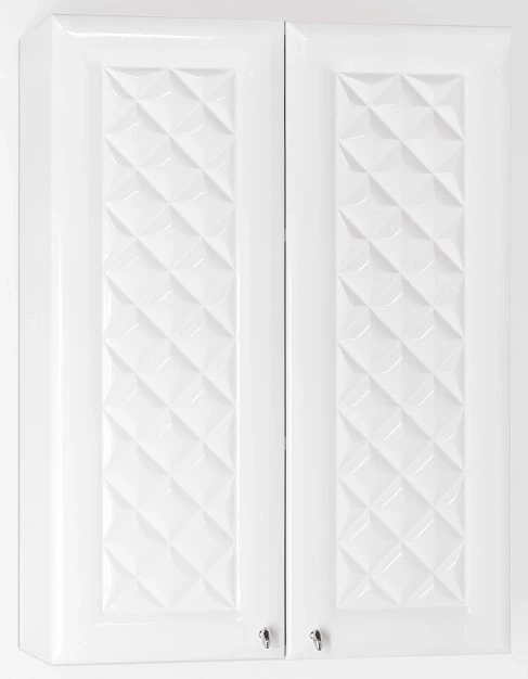 Шкаф двустворчатый подвесной белый глянец Style Line Канна ЛС-00000344 шкаф двустворчатый акватон