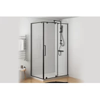 Душевой уголок Royal Bath Bern BERN-S RB9120-T-BL 120x88 см, профиль черный матовый, стекло прозрачное