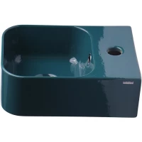 Раковина Plumberia Selection IXO XO2535FPL 25x35 см, рукомойник, сине-зеленый глянец