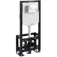 Инсталляция для унитаза WasserKRAFT Dill 61 61TLT.010.ME.BN02 с кнопкой смыва, никель