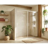 Душевая дверь MaybahGlass MGD-1823-5 180 см, профиль матовый хром, стекло прозрачное 