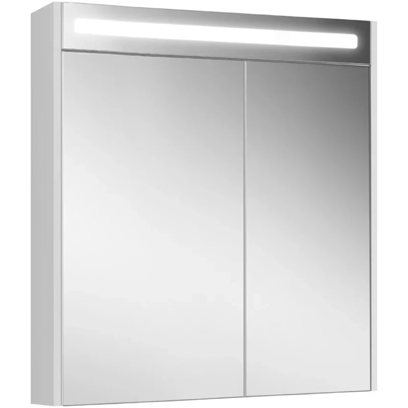 Зеркальный шкаф 75x80 см белый глянец L/R Belux Неман ВШ 75 4810924276841
