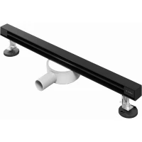 Душевой трап (лоток) AltroBagno Trave AltroBagnoTrave071217MB 60 см, с решеткой, щелевой, черный матовый