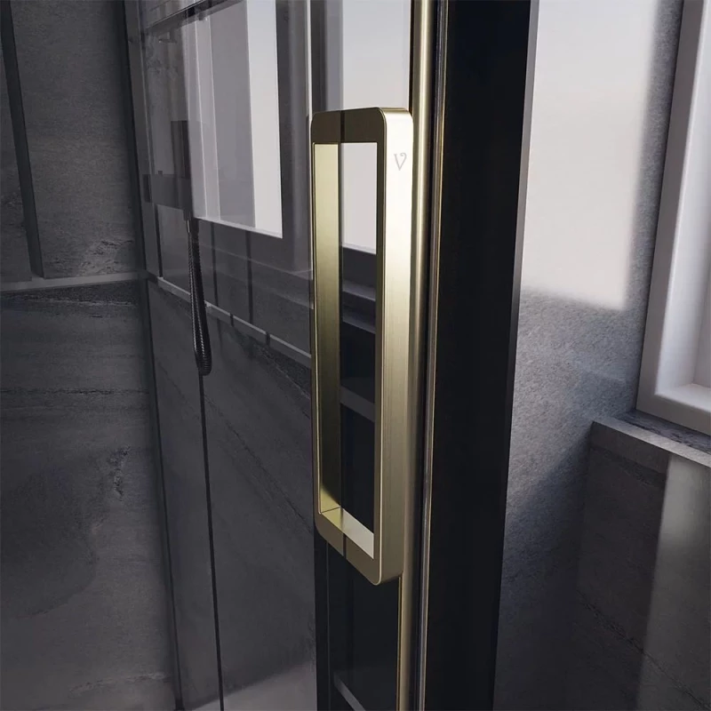 Душевая дверь 129 см Veconi Premium Trento PTD40-G-130-01-C4 прозрачное