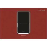 Кнопка смыва Creavit FP8001.01 для инсталляции, сенсорная, питание от сети, красный