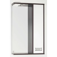 Зеркальный шкаф 50x83 см венге/белый глянец Style Line Панда Стиль ЛС-00000086