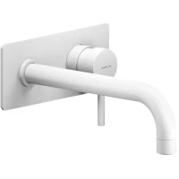 Смеситель для раковины Nobili Live LV00198/1WM встраиваемый, без донного клапана, белый матовый