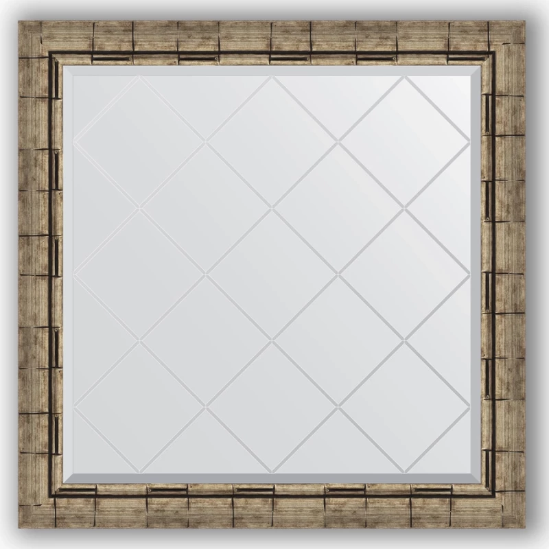 Зеркало 83x83 см серебряный бамбук Evoform Exclusive-G BY 4308
