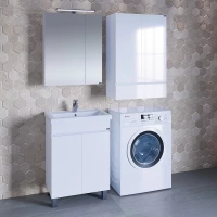 Комплект мебели белый глянец 61 см Санта Марс 700240 + FOCTEP60 + 113005