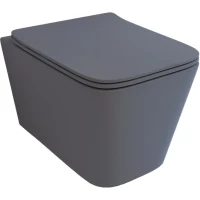 Унитаз подвесной Esbano Gartez ESUPGARTGM безободковый, с сиденьем микролифт, серый матовый