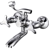 Смеситель для ванны Viko V-1602 с душевым гарнитуром, хром