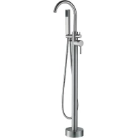 Смеситель напольный для ванны Boch Mann Braies BM8922 никель матовый