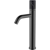 Смеситель для раковины Boheme Stick Mramor Black 122-SGM-MR-B графит глянец/черный мрамор