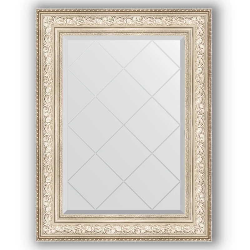 Зеркало 70x93 см виньетка серебро Evoform Exclusive-G BY 4125