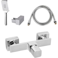 Смеситель для душа AQG QB 01QBE319CR с душевым гарнитуром, хром