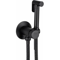 Гигиенический душ Frap F7505-6 со смесителем, черный матовый