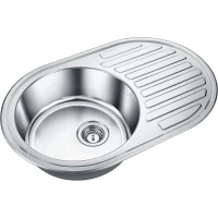 Кухонная мойка Emar 7750 77x50 см, полированная сталь