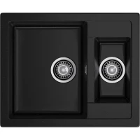 Кухонная мойка GranFest Quadro 610K 61x50 см, черный
