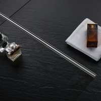 Душевой трап (лоток) Rea Neo Slim Pro REA-G8749 50 см, с решеткой, щелевой, матовый хром