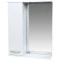 Зеркальный шкаф 55x70 см белый L Viant Прага VPRA55-ZSHL - 1