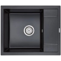 Кухонная мойка Paulmark Optimum черный металлик PM216050-BLM