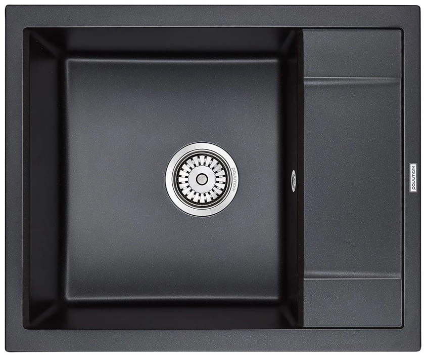 Кухонная мойка Paulmark Optimum черный металлик PM216050-BLM