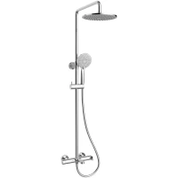 Душевая система Vincea Rondo VSFS-1R1CH 228 мм, со смесителем, хром