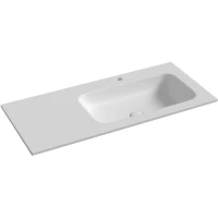 Раковина Ceramicanova Grace CN7015MW 101x45,7 см R, накладная, белый матовый