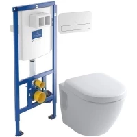 Комплект подвесной унитаз Toto NC CW762Y + VC100N + система инсталляции Villeroy & Boch 92246100 + 92249068