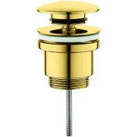 Донный клапан для раковины Haiba HB68-5 универсальный, золотой