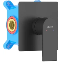 Смеситель для душа Aquatek Лира AQ1466MB встраиваемый, черный матовый