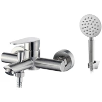 Смеситель для ванны Esko Orlando OL54new с душевым гарнитуром, нержавеющая сталь