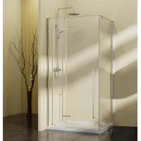 Душевой уголок Vincea Slim-N VSR-5SN9010CL 98,2x88,5 см, профиль хром, стекло прозрачное