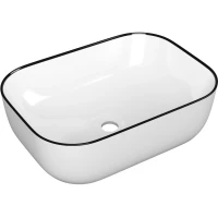 Раковина-чаша Point Веста PN43701WB 46x33 см, накладная, черный/белый