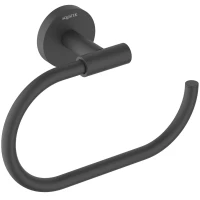 Полотенцедержатель кольцо Aquatek Оберон AQ4221MB черный матовый